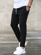 men's slim fit stretch trousers