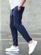 men's slim fit stretch trousers