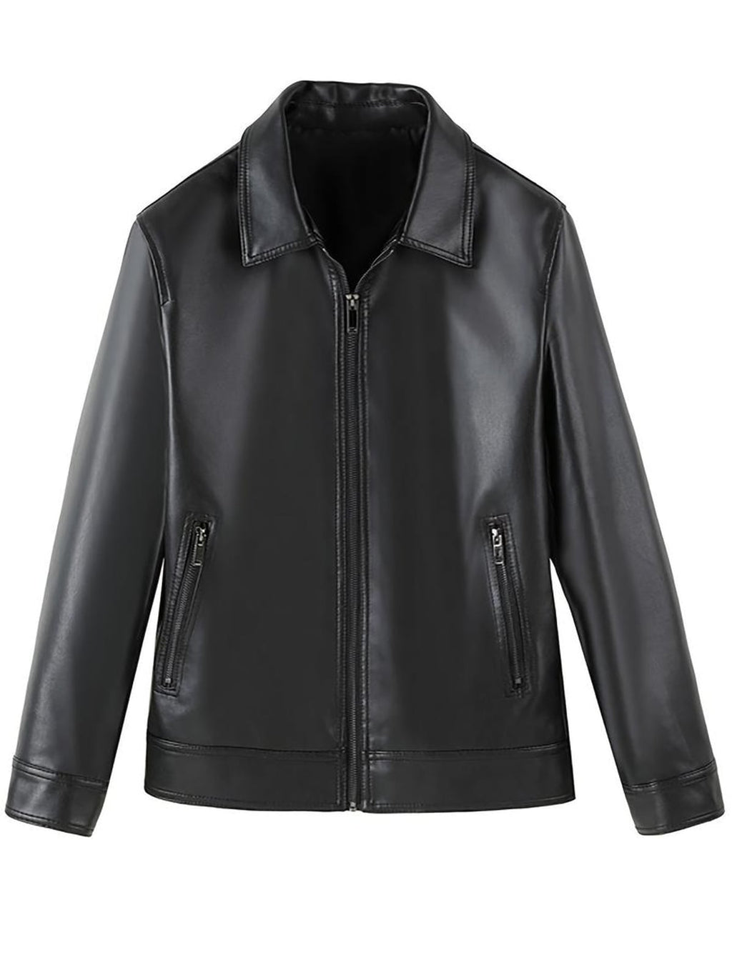 men's slim fit zip-up jacket