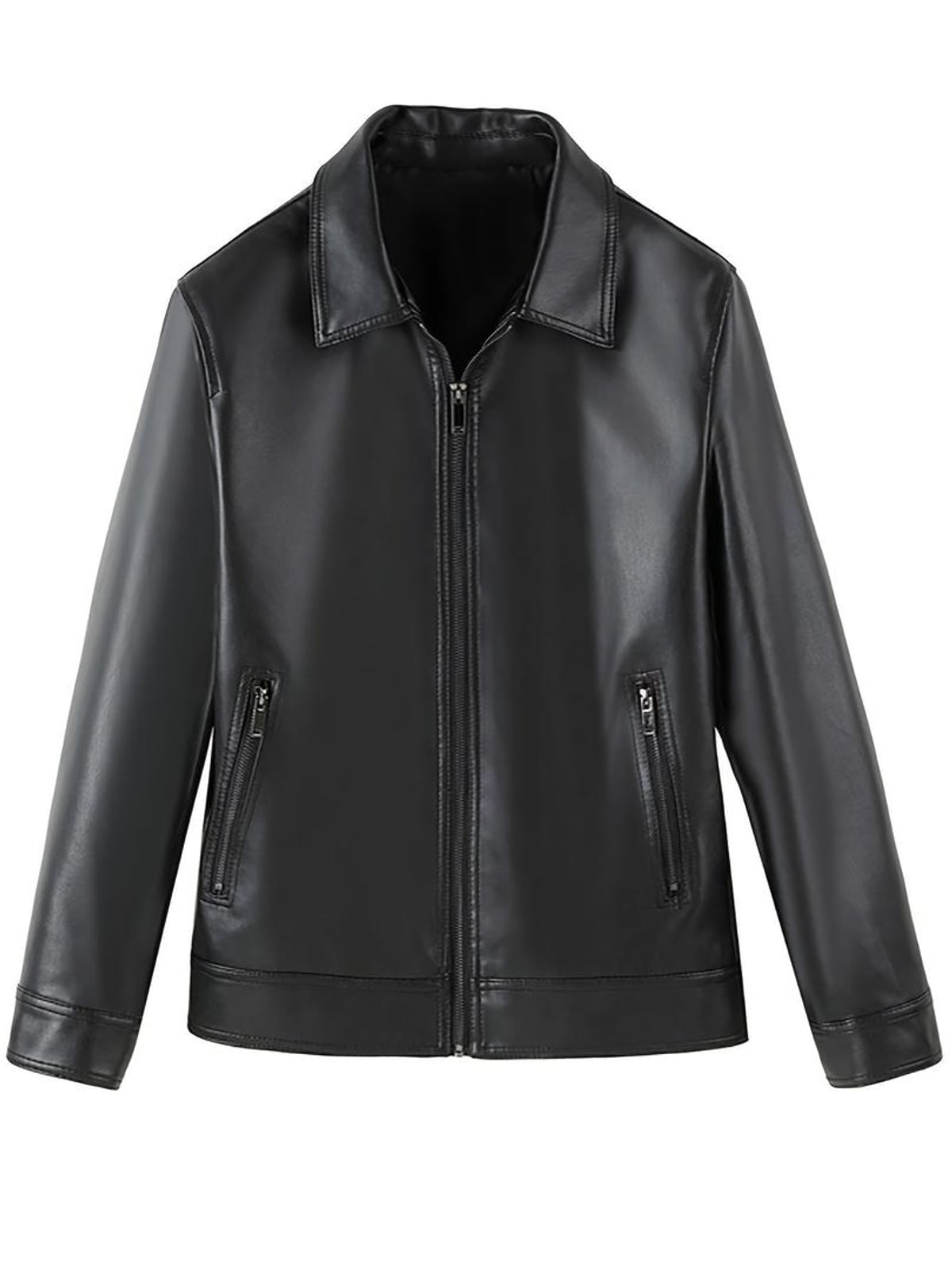 men's slim fit zip-up jacket