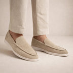 men's slip-on casual loafers in beige