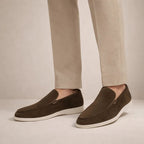 men's slip-on casual loafers in brown