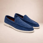 men's slip-on casual loafers in dark blue