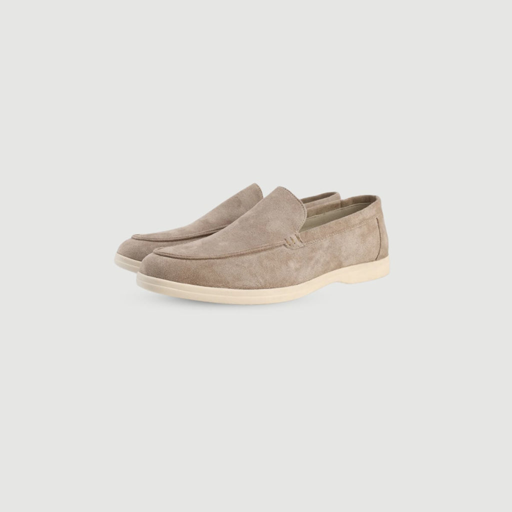 men's slip-on loafers in caramel