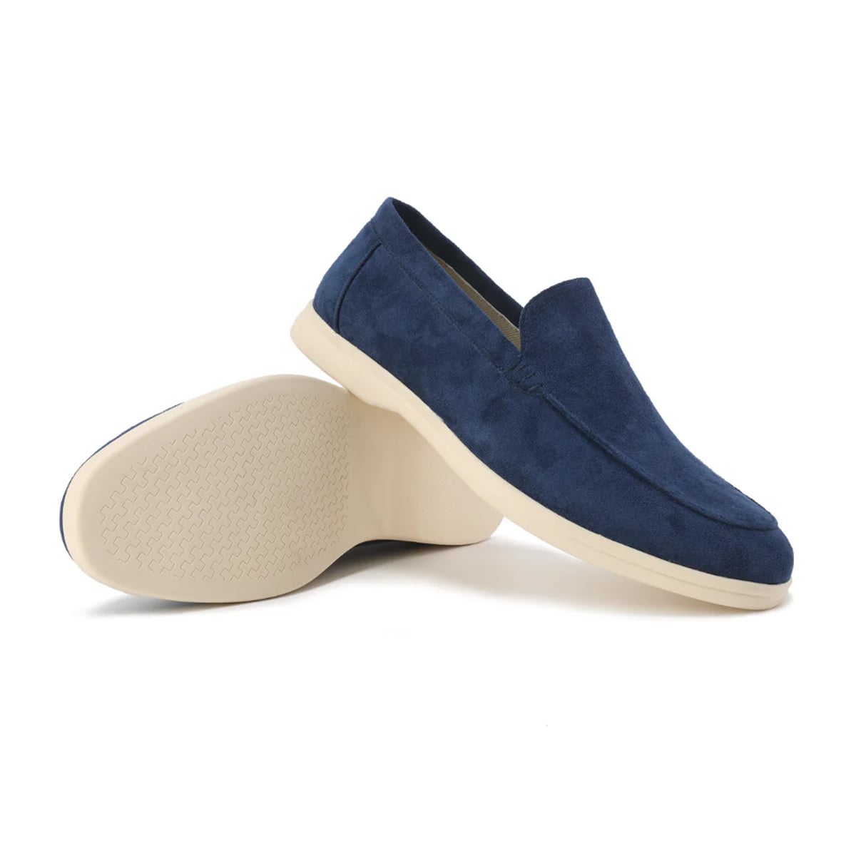 men's slip-on loafers in black/navy