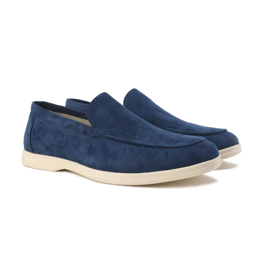 men's slip-on loafers in black/navy