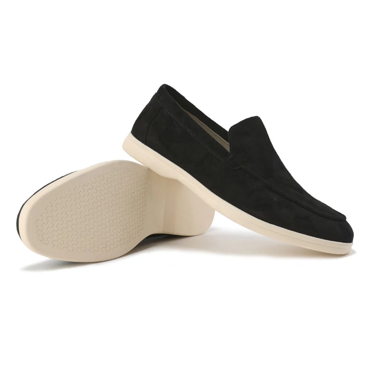 men's slip-on loafers in black