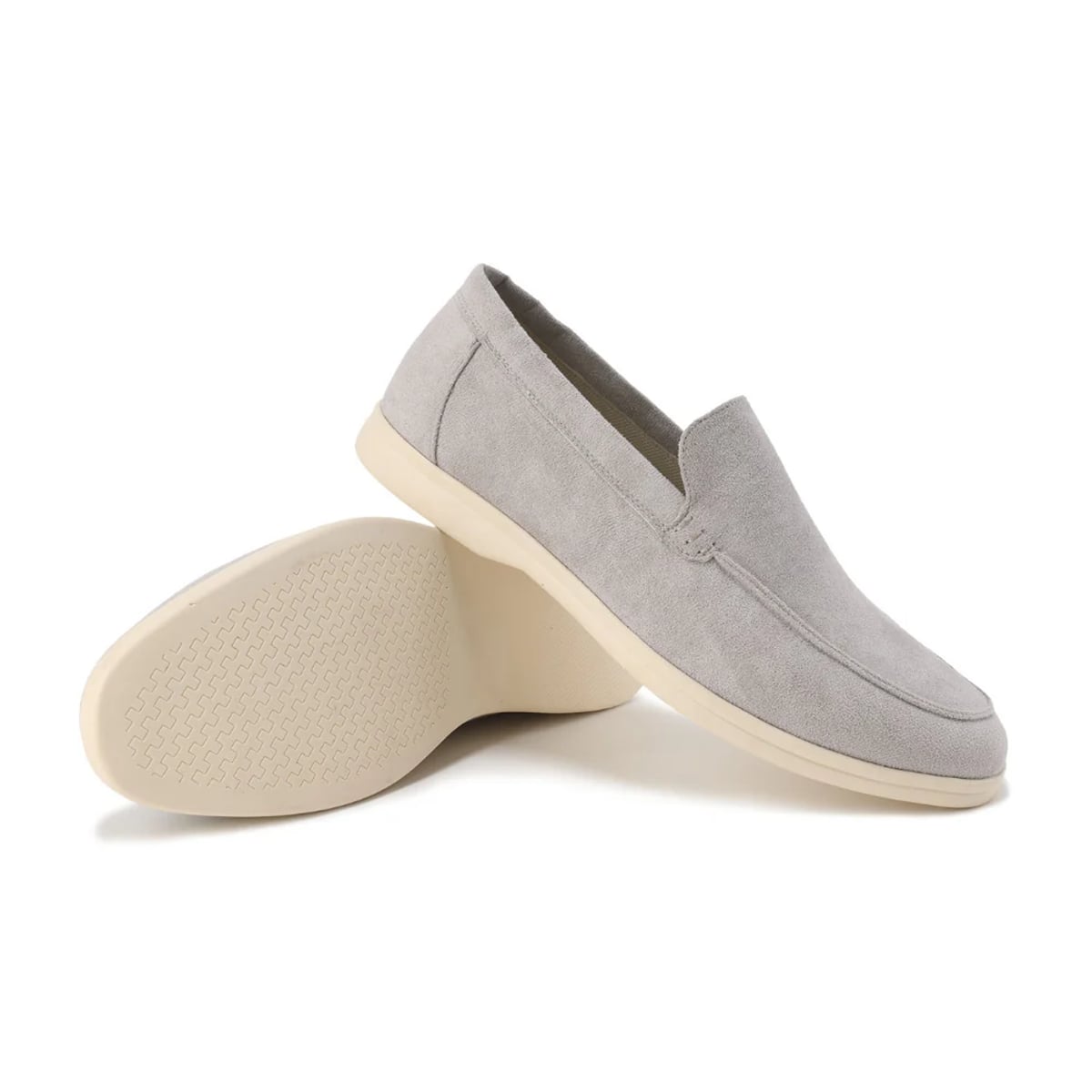 men's slip-on loafers in gray