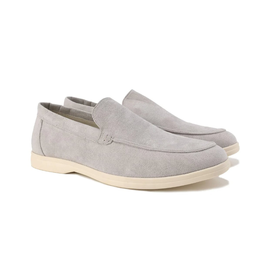 men's slip-on loafers in gray
