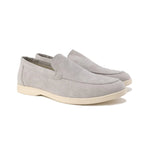 men's slip-on loafers in gray