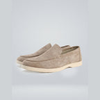 men's slip-on loafers in caramel