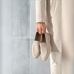 men's slip-on loafers in beige