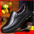 men's slip-on smart casual loafers in black