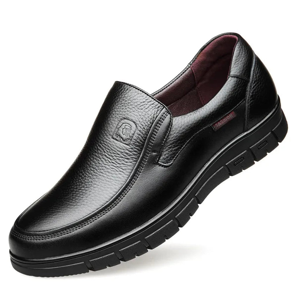men's slip-on smart casual loafers in black