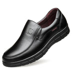 men's slip-on smart casual loafers in black