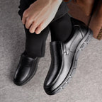 men's slip-on smart casual loafers in black