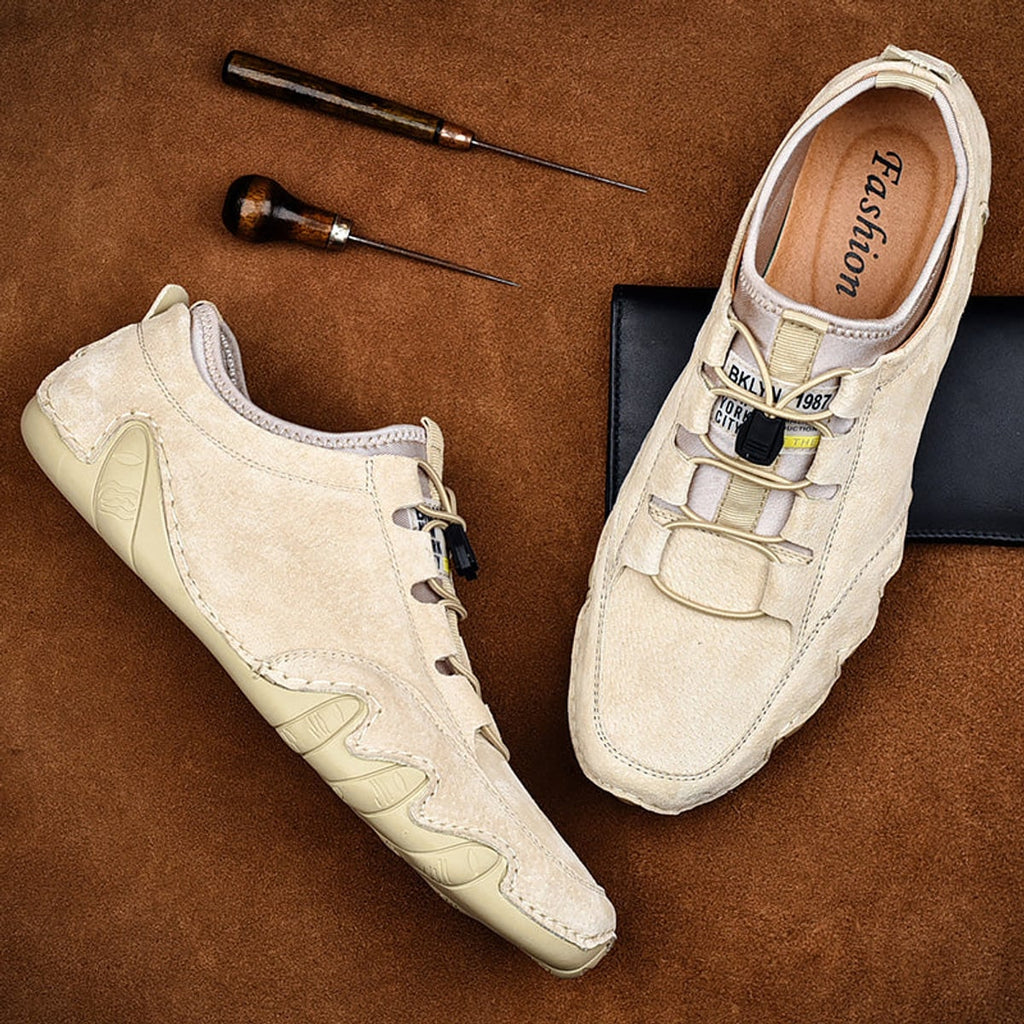 men's slip-on suede moccasins