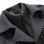 men's stand collar overcoat