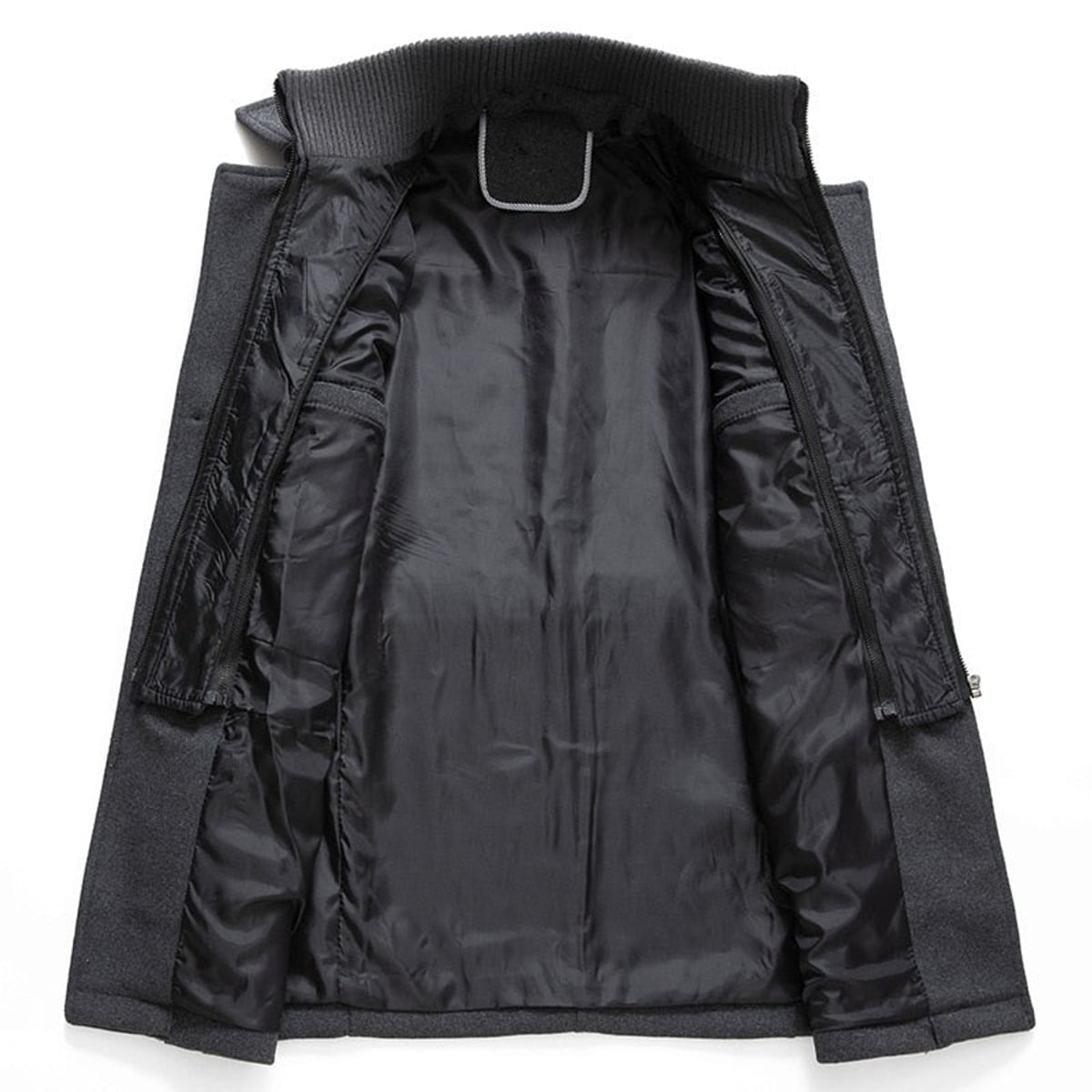 men's stand collar overcoat