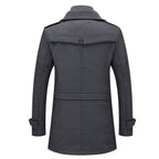 men's stand collar overcoat