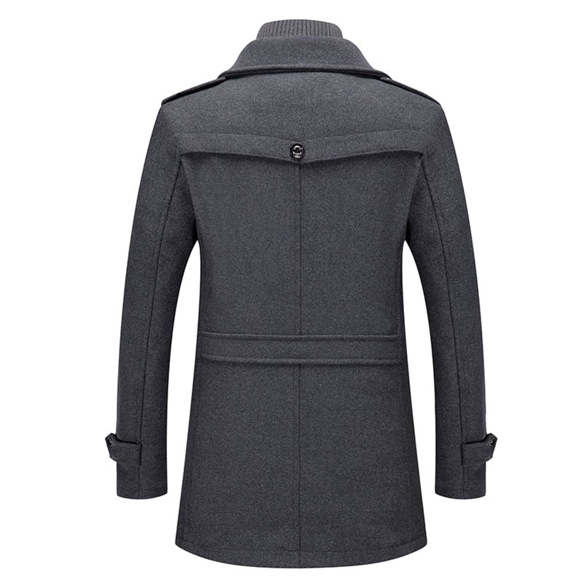 men's stand collar overcoat