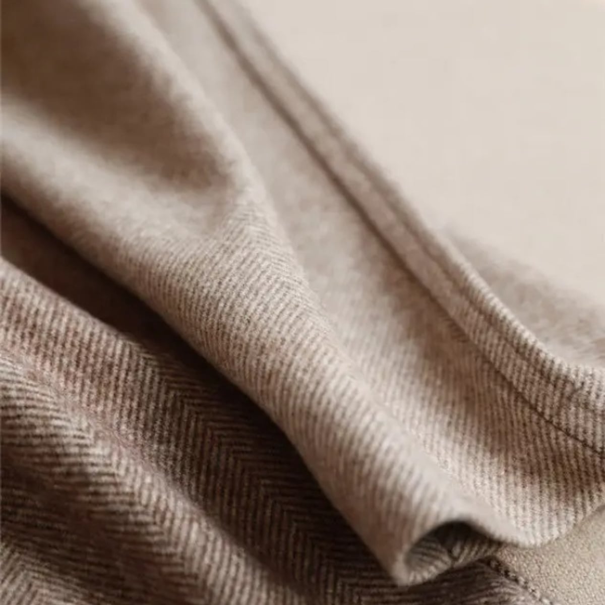 men's tapered herringbone trousers