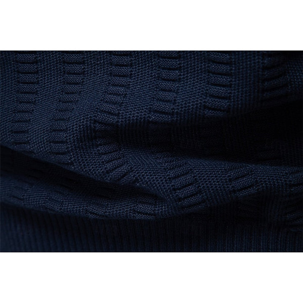 men's textured half-zip sweater