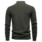 men's textured half-zip sweater