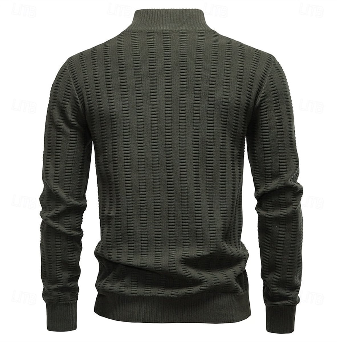 men's textured half-zip sweater