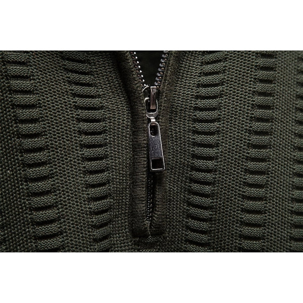 men's textured half-zip sweater