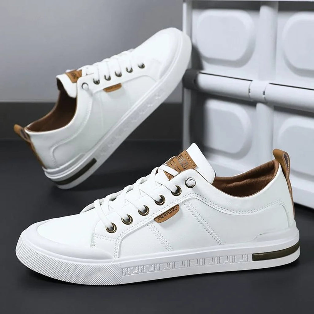 men's two-tone lace-up sneakers
