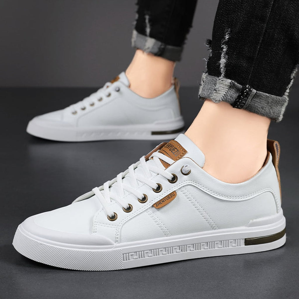 men's two-tone lace-up sneakers