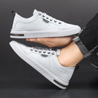 men's two-tone lace-up sneakers