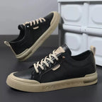 men's two-tone lace-up sneakers
