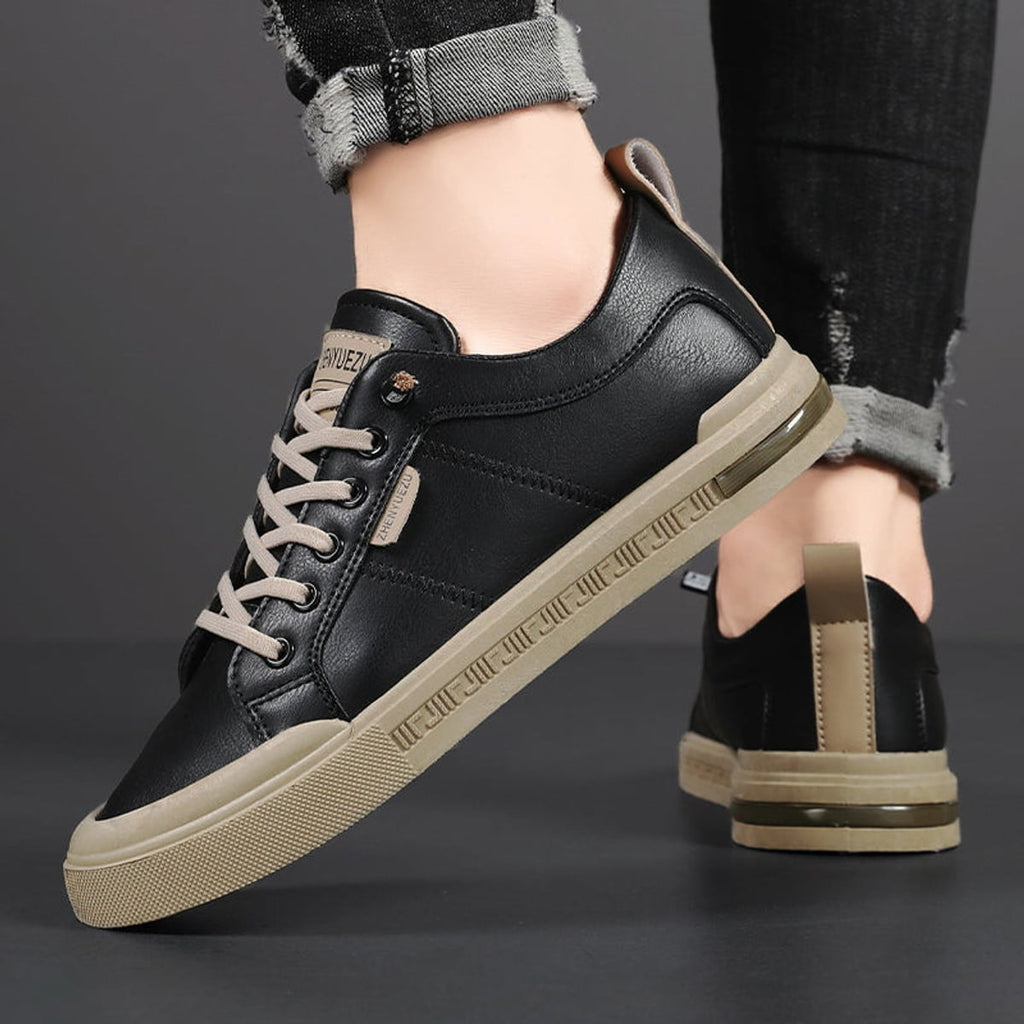 men's two-tone lace-up sneakers