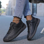 men's wide fit slip-on supportive sneakers in black