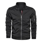men's zip-up bomber jacket