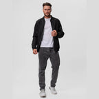 men's zip-up bomber jacket