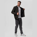 men's zip-up bomber jacket