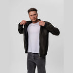 men's zip-up bomber jacket