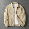 men's zip-up bomber jacket in beige