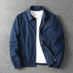 men's zip-up bomber jacket in navy