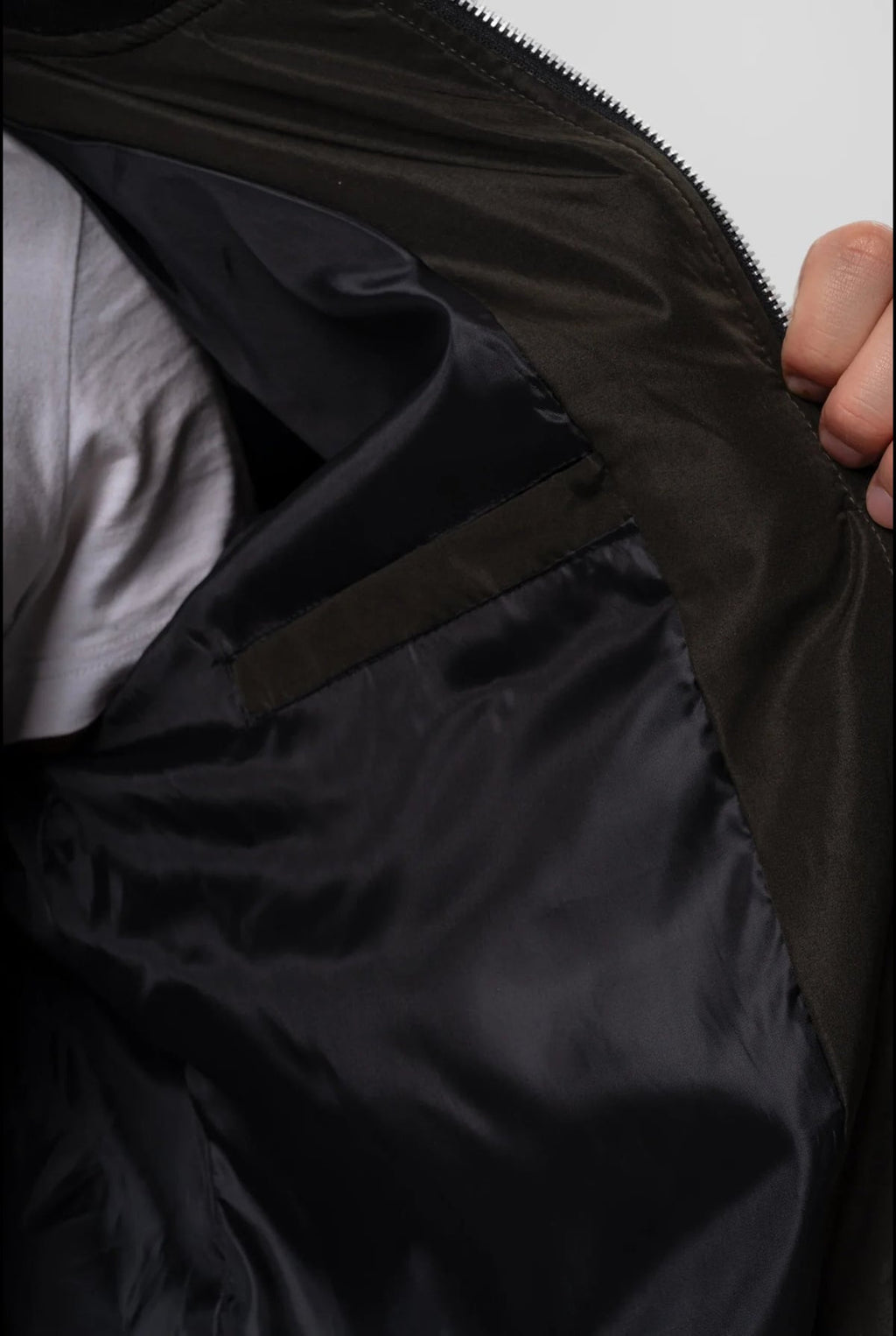 men's zip-up bomber jacket in extended sizes