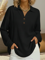 women's colour block henley sweatshirt in style 11