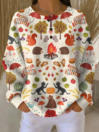 women's colour block henley sweatshirt in style 6