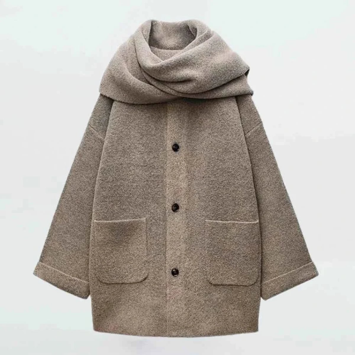 women's hooded longline cardigan sweater in khaki