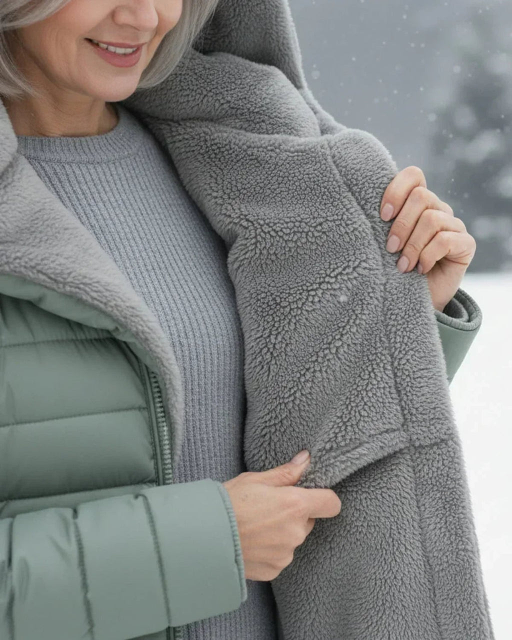 women's long puffer jacket with hood in cyan