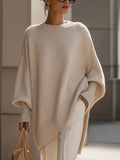 women's oversized batwing poncho sweater in beige (almost sold out)
