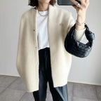 women's oversized button-up cardigan sweater