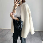 women's oversized button-up cardigan sweater